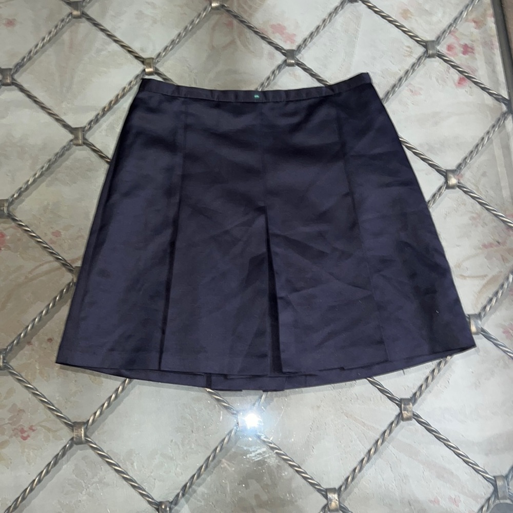 Benetton black pleated skirt
